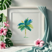 Tropical Palm Treatro Sociale Banca Poster