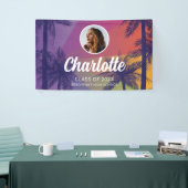 Tropical Palm Tree Abschluss Banner (Messeveranstaltung)