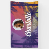 Tropical Palm Tree Abschluss Banner (Vertikal)