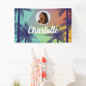 Tropical Palm Tree Abschluss Banner (Insitu)