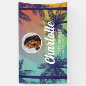 Tropical Palm Tree Abschluss Banner (Vertikal)