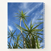 Tropical Palm Tree against Blue Sky Notizblock (Rückseite)