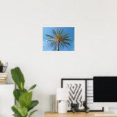 Tropical Palm Tree and Blue Sky Poster (Heimbüro)