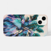 Tropical Palm Tree Art Phone Case iPhone Hülle (Rückseite (Horizontal))