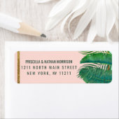 Tropical Palm Tree Banana Leaf Gold-Adresse (Insitu)