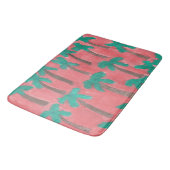 Tropical Palm Tree Bath Mat Badematte (Schrägansicht)