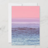 Tropical Palm Tree Beach Baby Dusche Einladung (Rückseite)