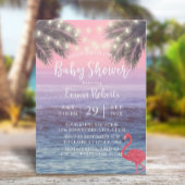 Tropical Palm Tree Beach Baby Dusche Einladung