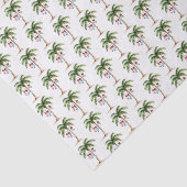 Tropical Palm Tree Beach Christmas Seidenpapier (Ausschnitt)