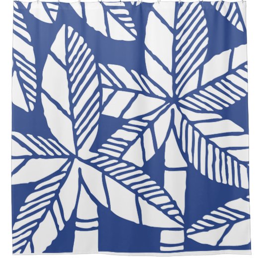 Tropical Palm Tree Beach Duschvorhang (Vorderseite)
