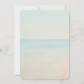 Tropical Palm Tree Beach Einladung (Rückseite)