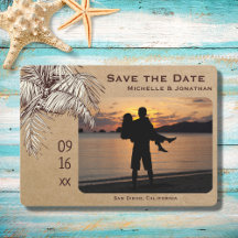 Tropical Palm Tree Beach Foto Hochzeit