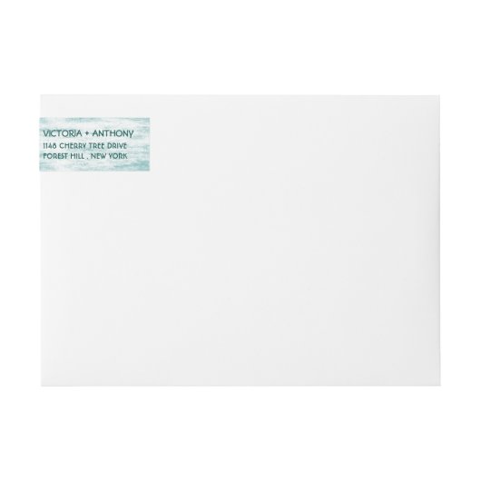 Tropical Palm Tree Beach Hochzeit (Vorderseite)