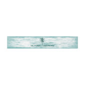 Tropical Palm Tree Beach Hochzeit Einladungsbanderole (Flach)