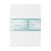 Tropical Palm Tree Beach Hochzeit Einladungsbanderole (Rückseitenbeispiel)