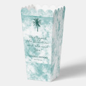 Tropical Palm Tree Beach Hochzeit Geschenkschachtel (Vorderseite)