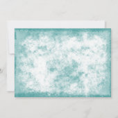 Tropical Palm Tree Beach Hochzeit Save the Date (Rückseite)