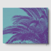 Tropical Palm Tree Beach House Gästebuch (Rückseite)