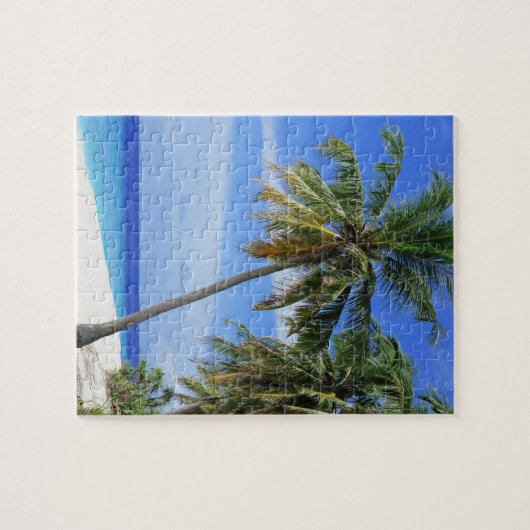 Tropical Palm Tree Beach Puzzle (Horizontal)