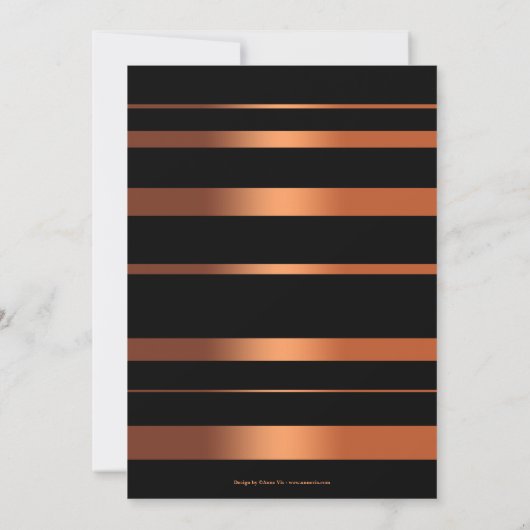 Tropical Palm Tree Beach Sonnenuntergang Einladung (Rückseite)