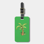 Tropical Palm Tree Beach und Island Vibes Gepäckanhänger (Vorderseite vertikal)