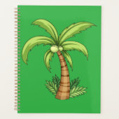 Tropical Palm Tree Beach und Island Vibes Planer (Vorderseite)