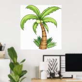 Tropical Palm Tree Beach und Island Vibes Poster (Heimbüro)