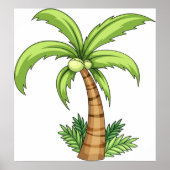 Tropical Palm Tree Beach und Island Vibes Poster (Vorne)