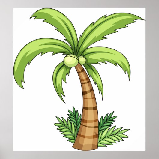 Tropical Palm Tree Beach und Island Vibes Poster (Vorne)