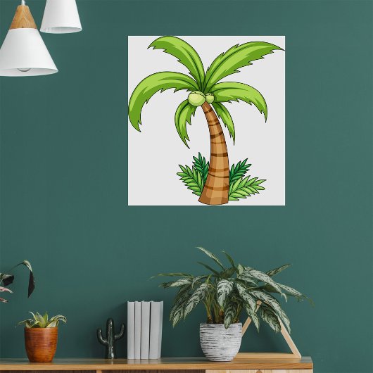 Tropical Palm Tree Beach und Island Vibes Poster