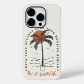 Tropical Palm Tree Beach Vibes Summer Sun Retro Case-Mate iPhone Hülle (Rückseite)