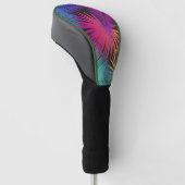 Tropical Palm Tree Blätter Jungle Rainbow Golf Headcover (angewinkelt)