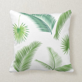 Tropical Palm Tree Blätter Muster Aquarell Trend Kissen
