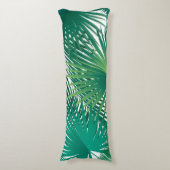 Tropical Palm Tree Blätter Muster Aquarell Trend Seitenschläferkissen (Vorderseite Vertikal)