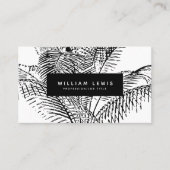 Tropical Palm Tree Blätter Visitenkarte (Vorderseite)
