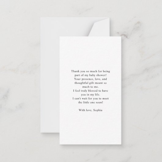 Tropical Palm Tree Budget Vielen Dank Mitteilungskarte (Rückseite)