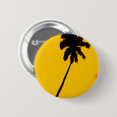 Tropical Palm Tree Button (Vorne & Hinten)