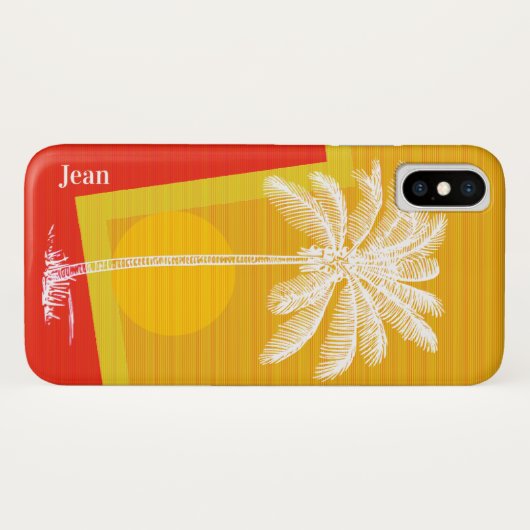 Tropical Palm Tree Case-Mate iPhone Hülle (Rückseite (Horizontal))