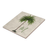 Tropical Palm Tree Champagne Marble Elegante Fliese (Seite)