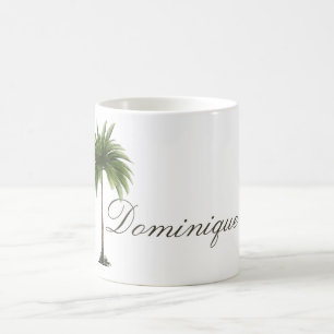 Tropical Palm Tree Chic Personal Kaffeetasse