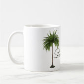 Tropical Palm Tree Chic Personal Kaffeetasse (Links)