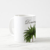 Tropical Palm Tree Chic Personal Kaffeetasse (Vorderseite Links)