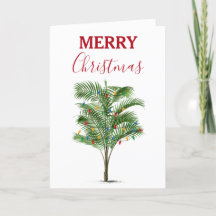 Tropical Palm Tree Christmas Tree Holiday