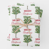 Tropical Palm Tree Christmas Tree Holiday Geschenkpapier Set (Beispiel)