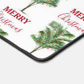 Tropical Palm Tree Christmas Tree Holiday Schreibtischunterlage (Ecke)