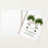 Tropical Palm Tree Chuppah Elegante Moderne Hochze Planer (Anzeige)