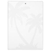 Tropical Palm Tree Coastal Personalized Klemmbrett (Rückseite)