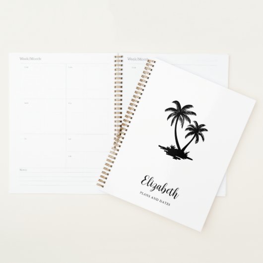 Tropical Palm Tree Coastal Personalized Planer (Anzeige)