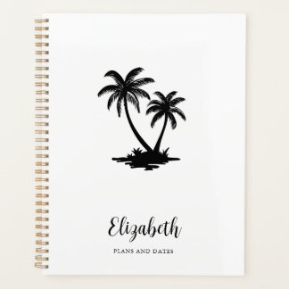 Tropical Palm Tree Coastal Personalized Planer