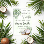 Tropical Palm Tree Coconut Dusche Einladung